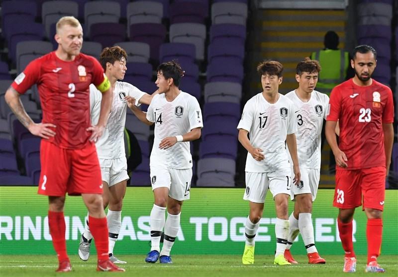 جام ملت های آسیا، پیروزی کره ای ها مقابل قرقیزستان در روز فرصت سوزی مهاجمان، صعود شاگردان بنتو قطعی شد