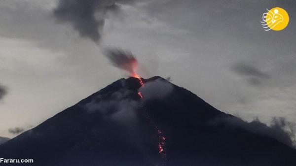 (تصاویر) فوران آتشفشان سمرو در اندونزی